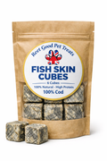 British fish skin cubes natural dog chew – Reet Good Pet Treats
