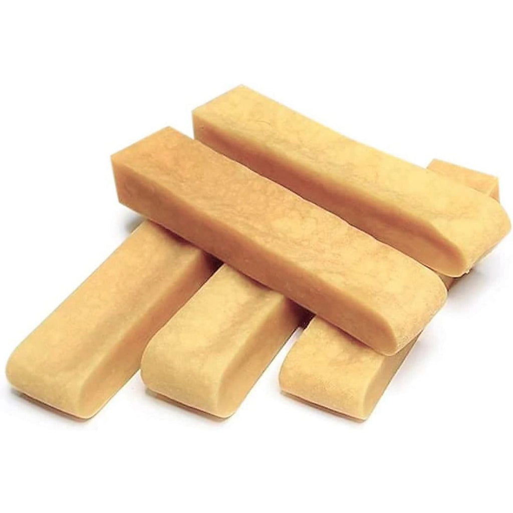 Plain yak bar medium natural dog chew on white background – Reet Good Pet Treats