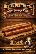 Beltin Pet Treats Doggy Sausage Rolls