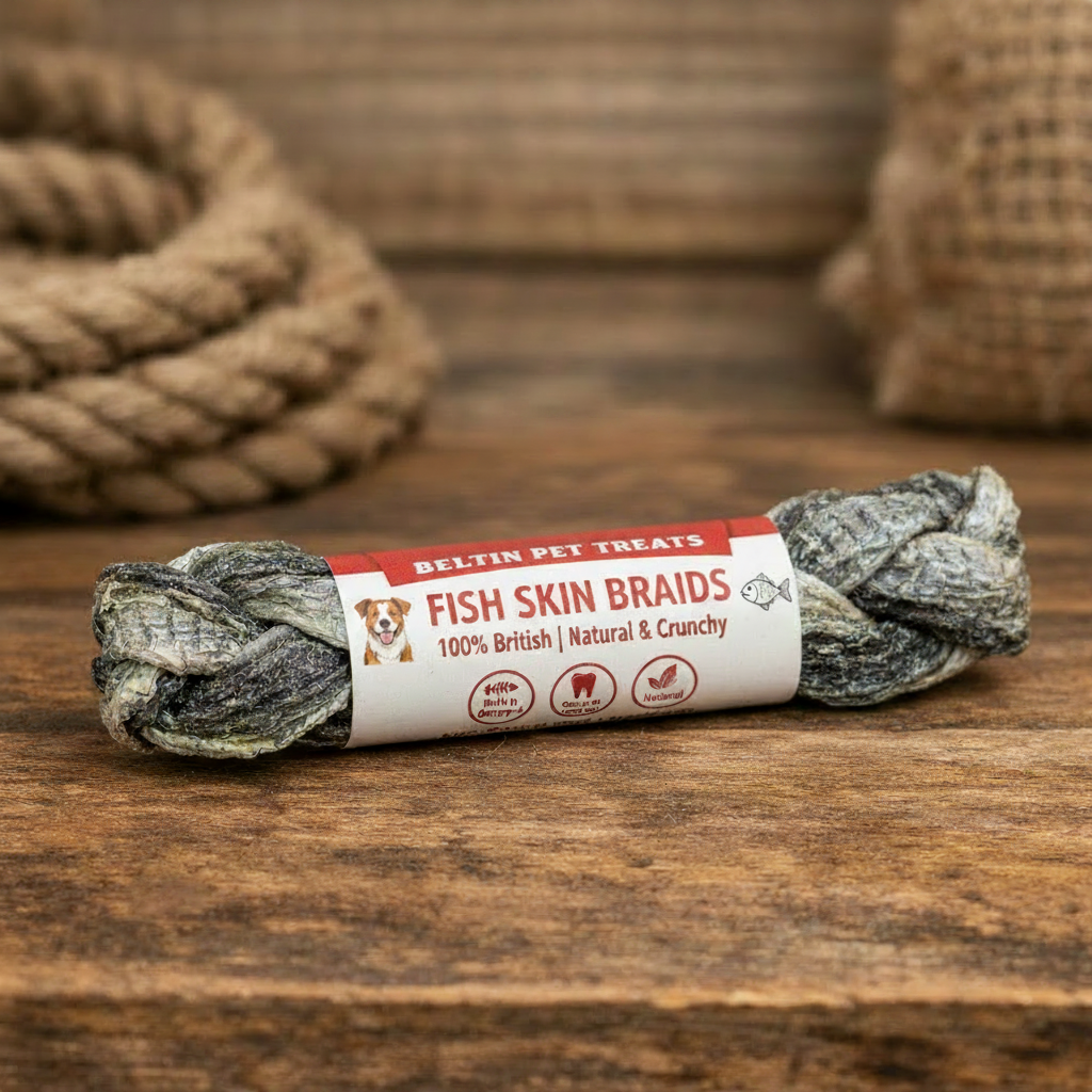 Fish Skin Braids – Beltin Pet Treats