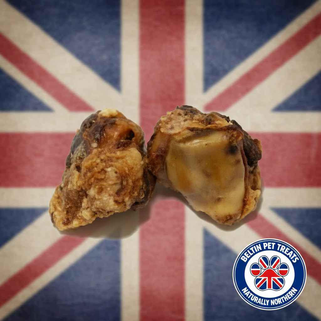 Gobstoppers – British Beef with Beltin Pet Treats logo
